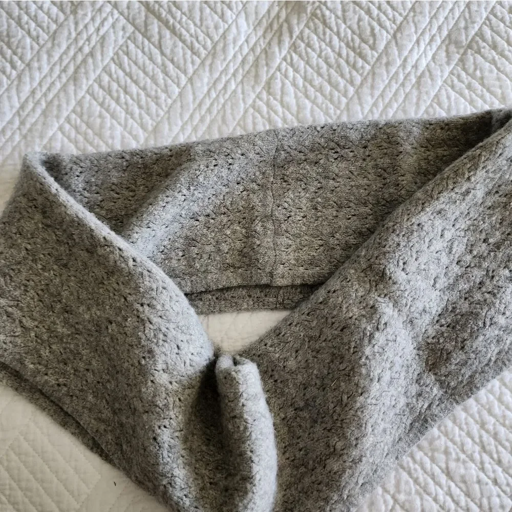 Celeste wool cashmere oatmeal infinity scarf